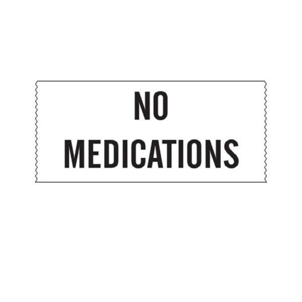 Printed Chart Tape - No Medications